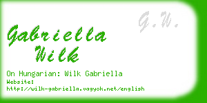 gabriella wilk business card